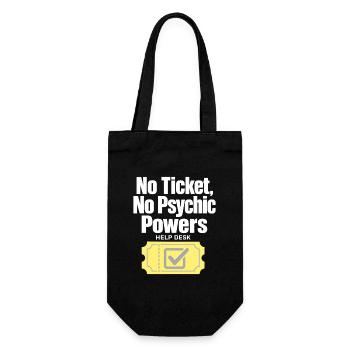 Technicien informatique du support technique, sans ticket, sans pouvoirs psychiques, humour - Sac à bouteille - noir - Devant