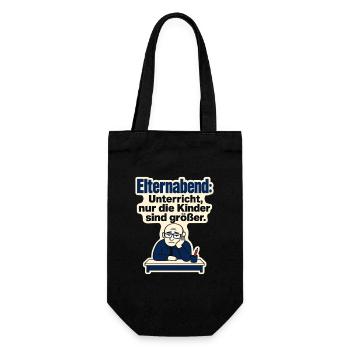 Lehrer Humor Elternabend Spruch, Kinder sind größe - Gift Bag for Bottles - black - Front