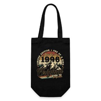 1996 Vintage Vintage Birthday Gift Retro - Gift Bag for Bottles - black - Front