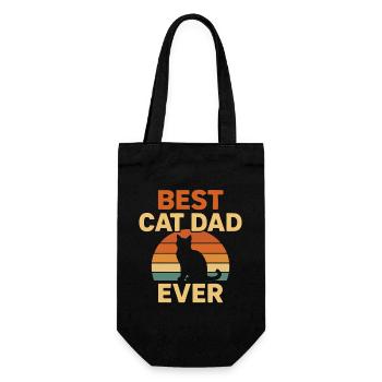 Meilleur Papa de Chat - Sac à bouteille - noir - Devant