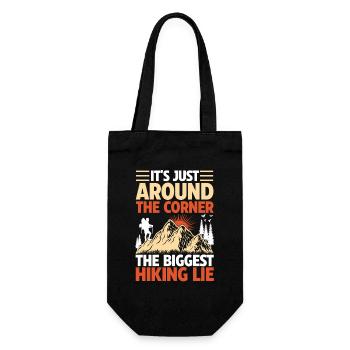 Hiking Mountain Trail Backpacking Outdoors Poaching - Gift Bag for Bottles - black - Front