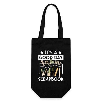 Good day for scrapbooking - Gift Bag for Bottles - black - Front