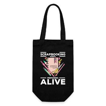 Keeping memories alive - Gift Bag for Bottles - black - Front