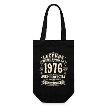 Cadeau pour le 50e anniversaire 1976 Homme Vintage Rétro - Sac à bouteille - noir - Devant
