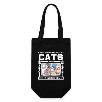 Chats et scrapbooking - Sac à bouteille - noir - Devant
