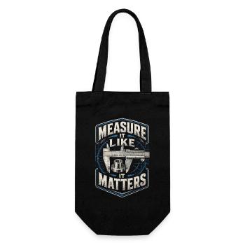 Cutting machine operator CNC router - Gift Bag for Bottles - black - Front