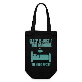 Le petit-déjeuner : le sommeil étrange n’est qu’une machine à voyager dans le temps - Sac à bouteille - noir - Devant