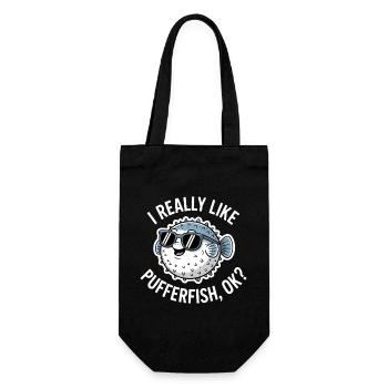Expressions du poisson-globe : Cadeau amusant du poisson-globe - Sac à bouteille - noir - Devant