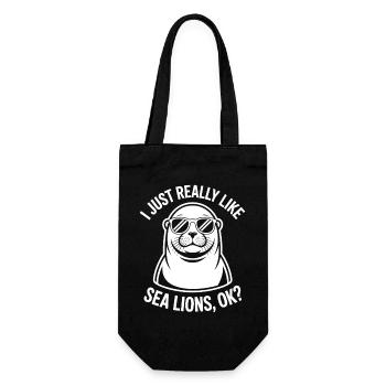 Paroles du Lion de Mer Cadeau drôle du Lion de mer - Sac à bouteille - noir - Devant