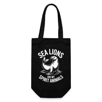 Paroles du Lion de Mer Cadeau drôle du Lion de mer - Sac à bouteille - noir - Devant