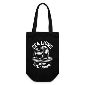 Paroles du Lion de Mer Cadeau drôle du Lion de mer - Sac à bouteille - noir - Devant