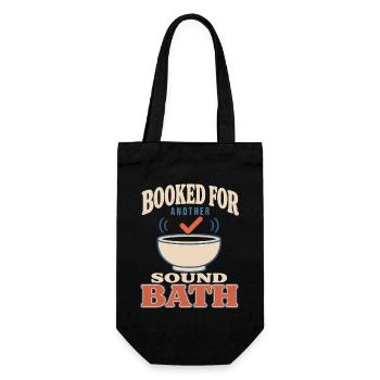 Klangbad Klangheilung Singing Bowl Gift - Gift Bag for Bottles - black - Front