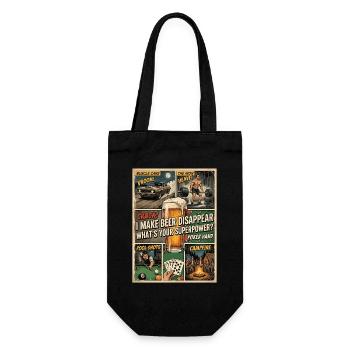 I'm Making Beer Disappear Craft Beer - Gift Bag for Bottles - black - Front