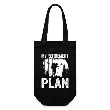 Plan de retraite pour randonneurs retraités drôles - Sac à bouteille - noir - Devant