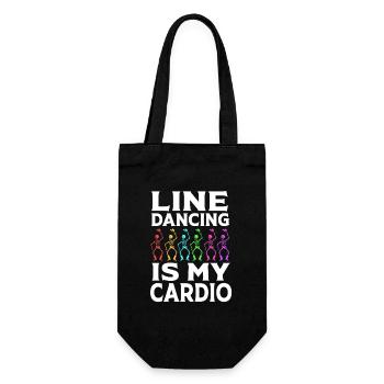 Line Dance - Gift Bag for Bottles - black - Front