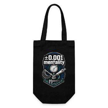 Mentalité d’opérateur de machine de découpe CNC Router 0.001 - Sac à bouteille - noir - Devant