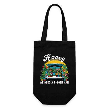 Funny gardening fun mothers - Gift Bag for Bottles - black - Front