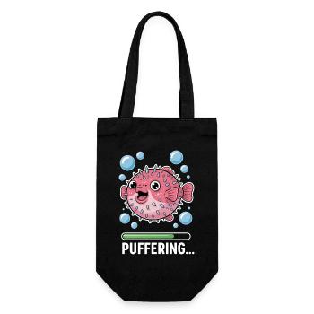 Expressions du poisson-globe : Cadeau amusant du poisson-globe - Sac à bouteille - noir - Devant