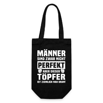 Töpfer - Geschenkbeutel für Flaschen - Schwarz - Vorne