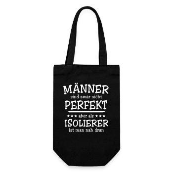 Isolierer Männer - Geschenkbeutel für Flaschen - Schwarz - Vorne