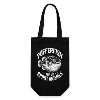 Expressions du poisson-globe : Cadeau amusant du poisson-globe - Sac à bouteille - noir - Devant