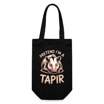 Dictons de tapir Tapir Drôle de cadeau de tapir - Sac à bouteille - noir - Devant