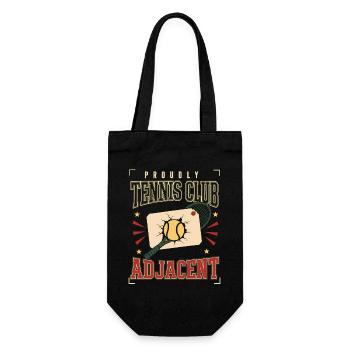 Tenniscore Tennis Club No Membership, Only - Gift Bag for Bottles - black - Front