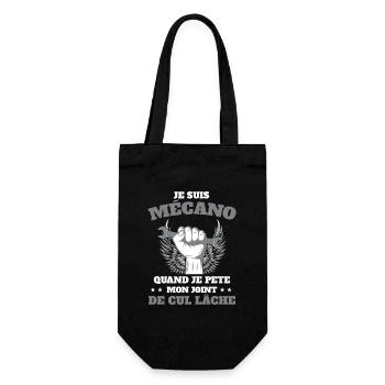 Mécano Mécanicien Humour Clé Plate Atelier  - Sac à bouteille - noir - Devant