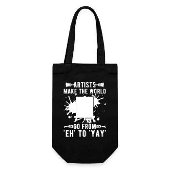 Artiste drôle peintre crée le monde de Eh à Yay - Sac à bouteille - noir - Devant