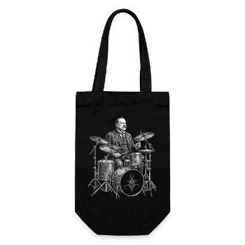 Grover Cleveland joue de la batterie - Sac à bouteille - noir - Devant