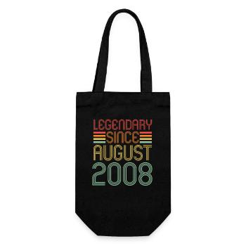 Légendaire depuis août 2008, anniversaire - Sac à bouteille - noir - Devant