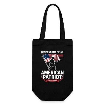 Descendant d’un patriote de la Revol américaine - Sac à bouteille - noir - Devant