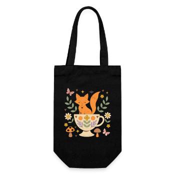 Tasse de Thé Fox Douillette - Sac à bouteille - noir - Devant