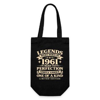 Né en 1961 Simplement unique - Sac à bouteille - noir - Devant