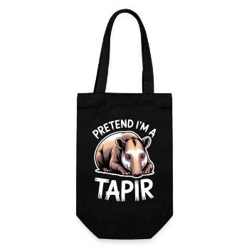 Dictons de tapir Tapir Drôle de cadeau de tapir - Sac à bouteille - noir - Devant