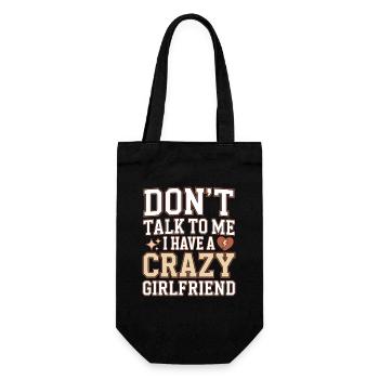 Petite amie folle Pardonne couple Petite amie folle - Sac à bouteille - noir - Devant