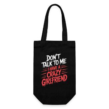 Petite amie folle Pardonne couple Petite amie folle - Sac à bouteille - noir - Devant