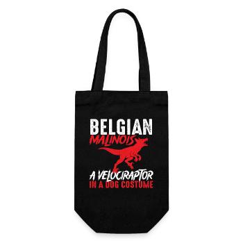 Costume de Vélociraptor Malinois Belge - Sac à bouteille - noir - Devant