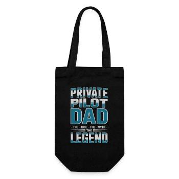 Pilote privé Papa L’idole L’Instructeur de vol - Sac à bouteille - noir - Devant