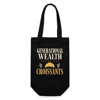 old money - Gift Bag for Bottles - black - Front