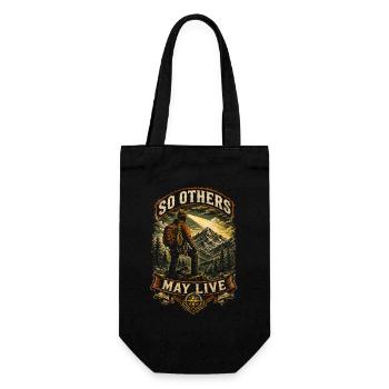 Équipe de secours pour que d’autres puissent vivre - Sac à bouteille - noir - Devant