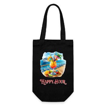 En se déplaçant vers l’happy hour - Sac à bouteille - noir - Devant