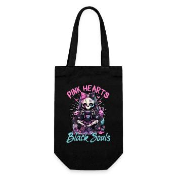 Pastel Goth Soft Goth Gaming Gamer - Geschenkbeutel für Flaschen - Schwarz - Vorne