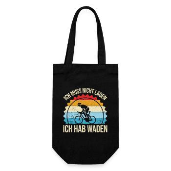 Kondition Statt Akku - Geschenkbeutel für Flaschen - Schwarz - Vorne