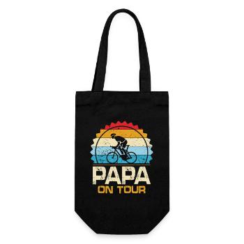 Papa en tournée - Sac à bouteille - noir - Devant