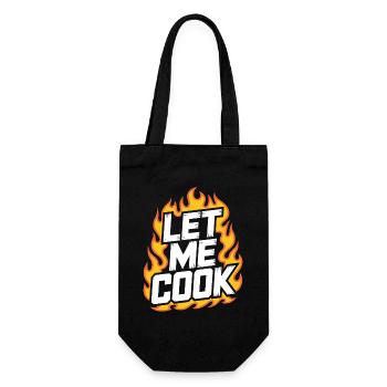 Let Me Cook Cooking Grilling Meme Grill Master Chef - Gift Bag for Bottles - black - Front