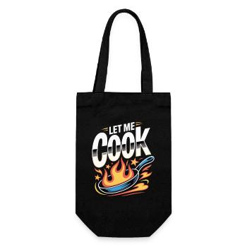 Let Me Cook Cooking Grilling Meme Grill Master Chef - Gift Bag for Bottles - black - Front