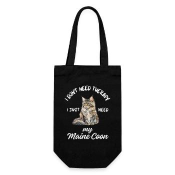 Thérapie Maine Coon - Sac à bouteille - noir - Devant