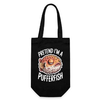 Expressions du poisson-globe : Cadeau amusant du poisson-globe - Sac à bouteille - noir - Devant