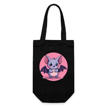 Personnage gothique gothique adorable - Sac à bouteille - noir - Devant